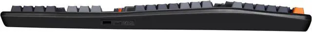Alt view image 3 of 7 - ADESSO EasyTouch 1500 Ergonomic Mechanical Keyboard with Cherry Red Switches Wired Wireless Bluetooth RGB Illuminated Multi OS for Mac VIA Programmable with Copilot AI Hotkey