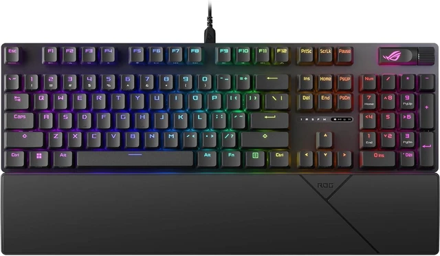 Main image of ASUS ROG Strix Scope II X Wired USB Mechanical Gaming Keyboard 100% Full-Size, Hot Swappable Pre-lubed ROG NX Snow V2 Linear Switches, PBT Keycaps, RGB, PC/Mac Support - Black