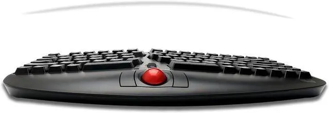 Alt view image 5 of 7 - Adesso WKB-3150UB - Wireless Ergonomic Keyboard with Built-in Removable Trackball and Scroll Wheel, Split Key, Long Battery Life, Small and Portable -Compatible for Laptop/Desktop/PC/Windows XP/7/8/10