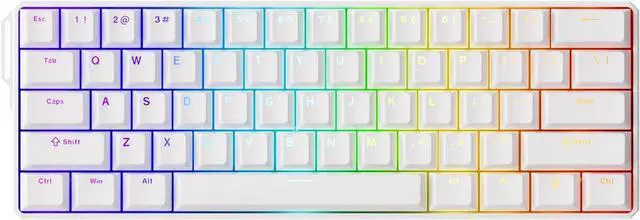 Main image of FUN60 Ultra Rapid Trigger Gaming Keyboard 8k Magnetic Switch TMR Aluminum Keyboard Multi-Modes White Shine-Through MagMech(Glare Magnetic Switch)