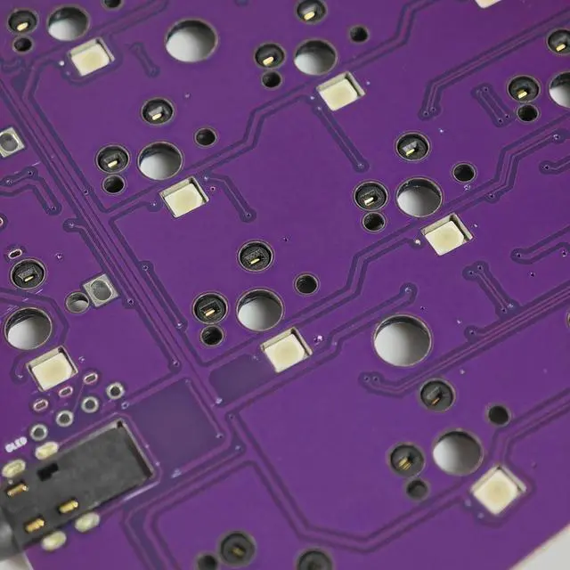 Alt view image 7 of 7 - YMDK Split Keyboard Corne V4.1 46 Keys Ergonomic Hotswappable 40% Layout 3D PLA RGB QMK Vial All Key Programmable Mini Independent Gaming Keyboard Kit