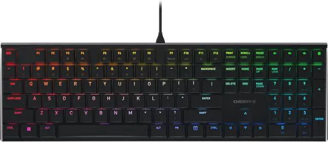 Main image of Cherry MX 10.0N RGB Mechanical Keyboard MX Low Profile Speed switches, Aluminum housing, Premium Keyboard for Gaming and Work. G8A-25010LVBUS-2