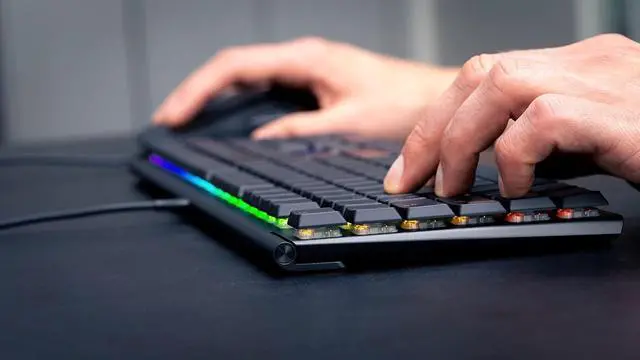 Alt view image 3 of 7 - Cherry MX 10.0N RGB Mechanical Keyboard MX Low Profile Speed switches, Aluminum housing, Premium Keyboard for Gaming and Work. G8A-25010LVBUS-2