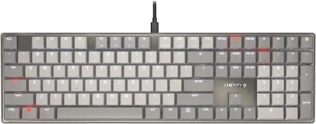 Main image of Cherry KC 500 MX LP Mechanical Low Profile Keyboard | Slim Design | White Lighting | PBT Key caps New MX LP 2.0 Switches (Gray, Full Size)