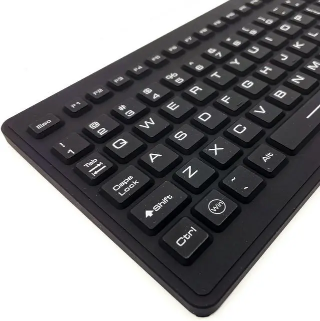 Alt view image 2 of 5 - DSI Industrial Waterproof Keyboard 107 Keys with Touchpad Latest Version