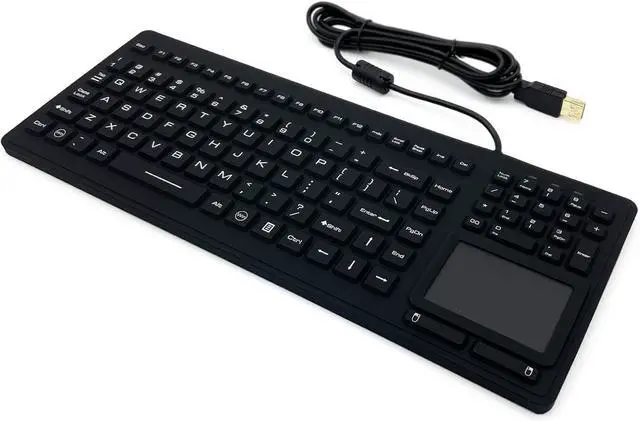 Alt view image 5 of 5 - DSI Industrial Waterproof Keyboard 107 Keys with Touchpad Latest Version