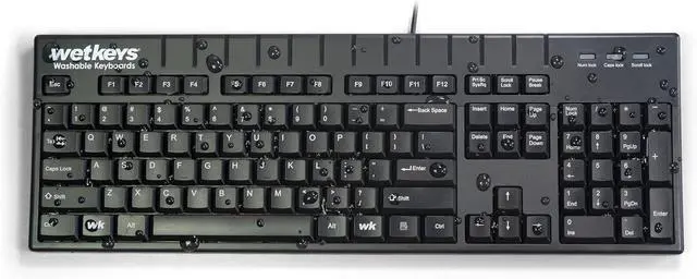Main image of Wetkeys KBWKABS104-BK Pro Full-Size Waterproof Keyboard with 10-Key Number-Pad
