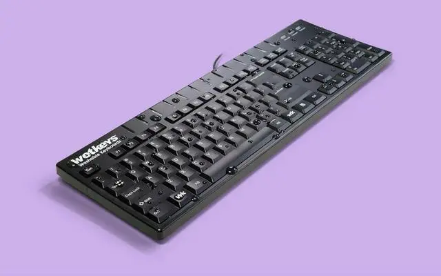 Alt view image 5 of 7 - Wetkeys KBWKABS104-BK Pro Full-Size Waterproof Keyboard with 10-Key Number-Pad