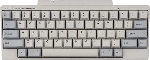 Main image of HHKB - Happy Hacking Keyboard Professional Hybrid (Wireless, Bluetooth, Wired, USB, Mac, Windows, White, Printed) with 2 Year Advance Exchange Warranty
