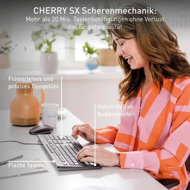 Alt view image 2 of 7 - Cherry Keyboard Stream [DE] Black