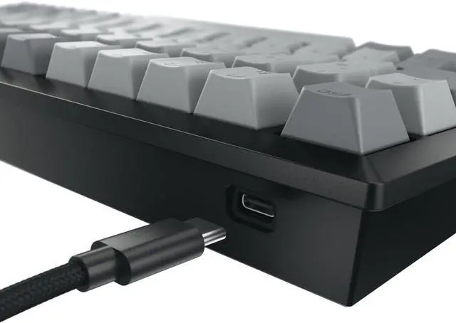 Alt view image 6 of 7 - Cherry KW 300 MX Black Mechanical Keyboard | Compact hot-swappable | Sound-Proofed housing | Multi Connection | MX2A Brown Switches
