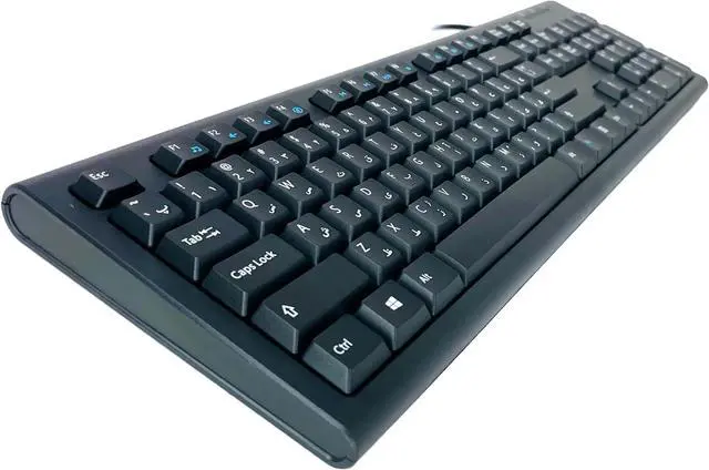 Alt view image 2 of 3 - Bilingual Farsi English Black USB Wired Computer Keyboard