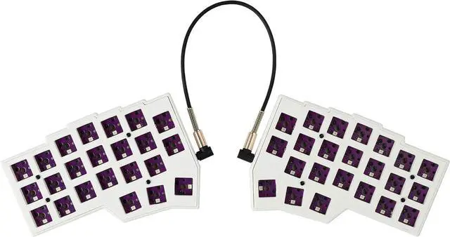 Main image of YMDK Corne V4.1 Split 46 Keys Ergonomics 40% Layout Hotswappable Mechanical Keyboard 3D PLA RGB QMK Vial All Keys programmable Mini Independent Gaming Keyboard Kit