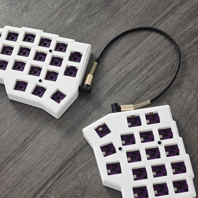 Alt view image 2 of 7 - YMDK Corne V4.1 Split 46 Keys Ergonomics 40% Layout Hotswappable Mechanical Keyboard 3D PLA RGB QMK Vial All Keys programmable Mini Independent Gaming Keyboard Kit