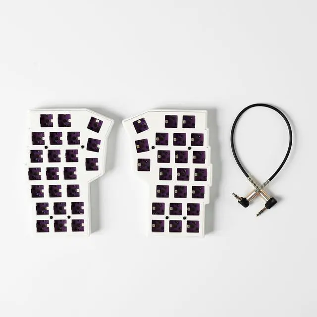 Alt view image 3 of 7 - YMDK Corne V4.1 Split 46 Keys Ergonomics 40% Layout Hotswappable Mechanical Keyboard 3D PLA RGB QMK Vial All Keys programmable Mini Independent Gaming Keyboard Kit