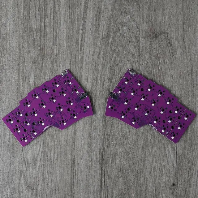 Alt view image 6 of 7 - YMDK Corne V4.1 Split 46 Keys Ergonomics 40% Layout Hotswappable Mechanical Keyboard 3D PLA RGB QMK Vial All Keys programmable Mini Independent Gaming Keyboard Kit