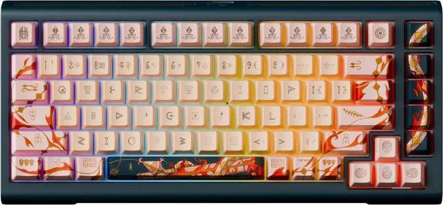 Alt view image 2 of 7 - Ducky Year of The Snake 2025 Zodiac Edition RGB Mechanical Keyboard - Cherry Red Switch (Cherry Blue Switch)