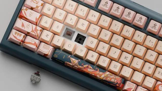 Alt view image 7 of 7 - Ducky Year of The Snake 2025 Zodiac Edition RGB Mechanical Keyboard - Cherry Red Switch (Cherry Blue Switch)
