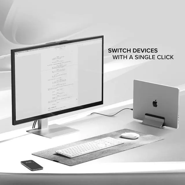 Alt view image 5 of 6 - ALOGIC Echelon USB-C Rechargeable Wireless Keyboard for macOS | Keyboard with Numeric Keypad, Wireless, Bluetooth, Rechargeable. Works with Mac