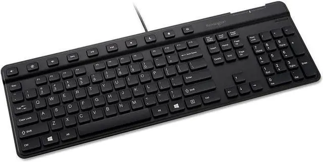 Alt view image 2 of 3 - Kensington Simple Solutions Wired Keyboard with Smart Card Reader (CAC) (K55115US),Black