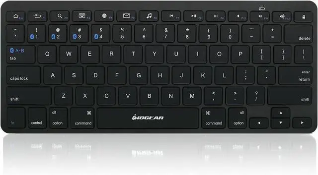 Alt view image 3 of 5 - IOGEAR Slim Multi-Device Bluetooth Keyboard with Adjustable Stand for Smartphones and Tablets,Black