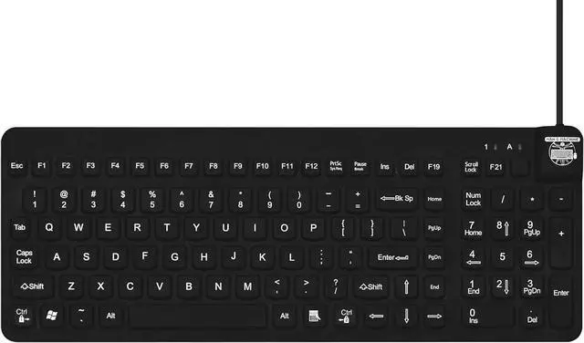 Main image of Man & Machine Really Cool Keyboard, Sealed Waterproof - Black