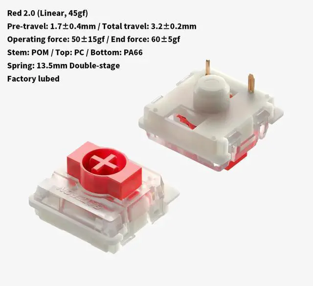 Alt view image 6 of 6 - nuphy Air75 V2 Low Profile Wireless Mechanical Keyboard, Hot-swappable, Supports Bluetooth/2.4g/USB-C Connectivity (White, Gateron Red Switches)