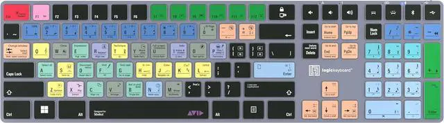 Alt view image 2 of 7 - Logickeyboard 'Titan' Wireless Keyboard Designed for Avid Sibelius on Windows  p/n LKB-SIB-TPC-US