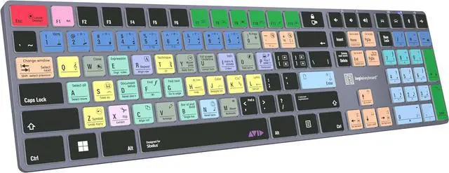 Alt view image 4 of 7 - Logickeyboard 'Titan' Wireless Keyboard Designed for Avid Sibelius on Windows  p/n LKB-SIB-TPC-US