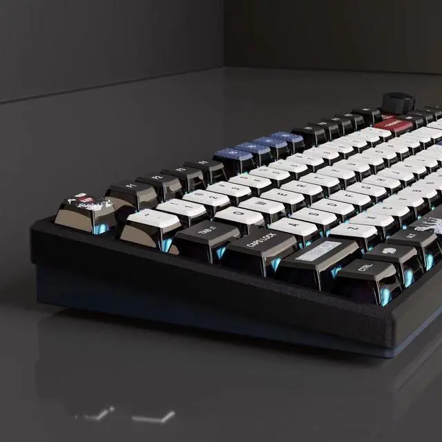 Alt view image 5 of 7 - INLAND MK Pro V3 Ocean Wireless Mechanical Keyboard, 95% Layout VIA Custom Keyboard, IPS Display PBT Keycaps Hot Swappable Huano Brown Switches RGB Backlit 2.4GHz/USB-C/BT5.0 Gaming Keyboard