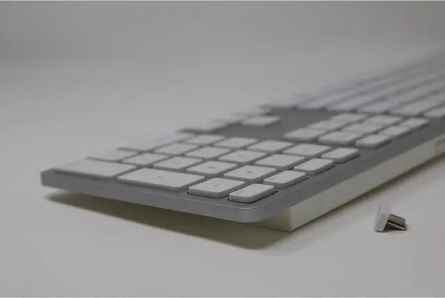 Alt view image 2 of 7 - Matias The Wireless USB-C Keyboard - Full-Size Scissor Switch Keyboard with Rechargeable Battery and USB-C Nano Receiver - Suitable for High Security Environments