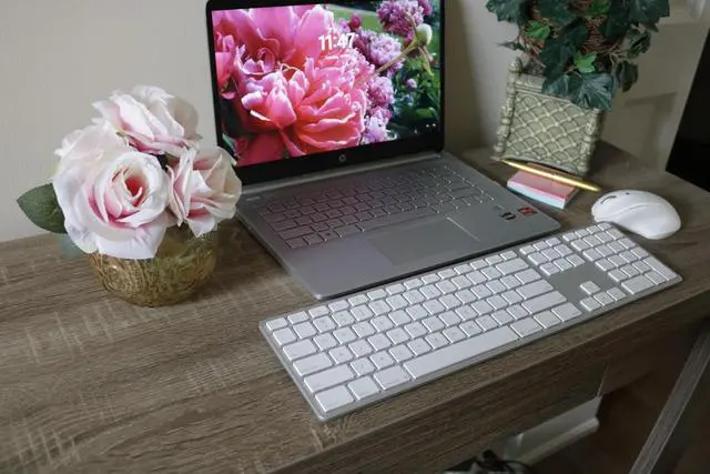 Alt view image 3 of 7 - Matias The Wireless USB-C Keyboard - Full-Size Scissor Switch Keyboard with Rechargeable Battery and USB-C Nano Receiver - Suitable for High Security Environments