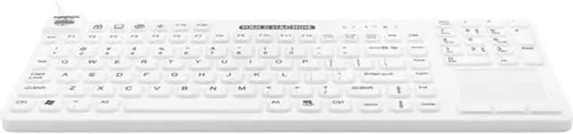 Main image of Man & Machine Really Cool Touch Keybaord, Sealed Waterproof - White