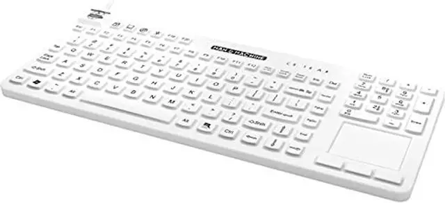 Alt view image 2 of 4 - Man & Machine Really Cool Touch Keybaord, Sealed Waterproof - White