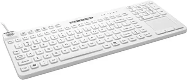 Alt view image 3 of 4 - Man & Machine Really Cool Touch Keybaord, Sealed Waterproof - White