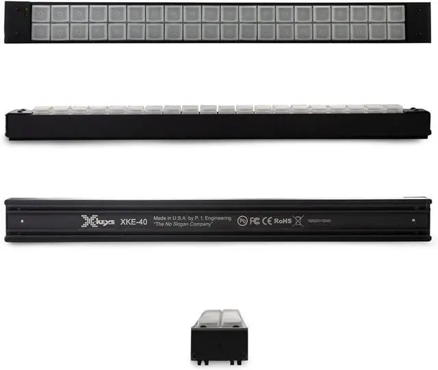 Alt view image 4 of 5 - X-keys XKE-40 USB Programmable Keyboard (Standard)