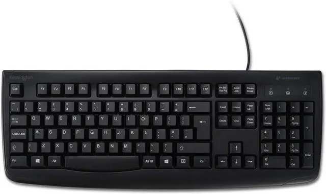Alt view image 2 of 7 - Kensington K74200CA Pro Fit USB Washable Keyboard, Black