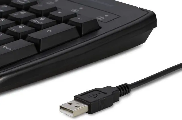Alt view image 4 of 7 - Kensington K74200CA Pro Fit USB Washable Keyboard, Black