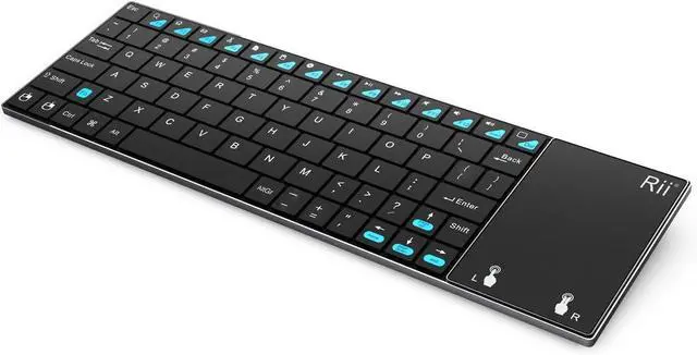 Alt view image 7 of 7 - Rii Mini K12 Ultra Slim Wireless Keyboard with Touchpad for Travel Media Player Game Console (mini k12)
