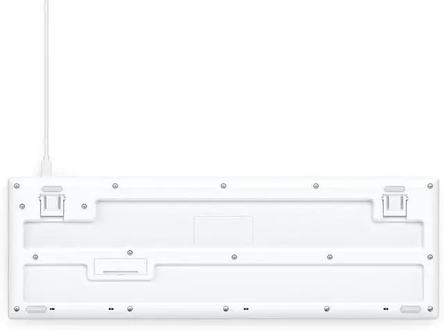 Alt view image 3 of 6 - Hama CK-200 Wired Keyboard (USB Keyboard, Ergonomic Typing Feel, Quiet Keys, Removable Cable, German QWERTZ Layout, Multimedia Keys, Assist Key for AI Assistants) White