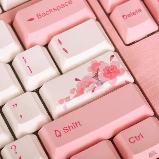 Alt view image 6 of 6 - Varmilo APT108 Sakura R2 Hotswap Wireless RGB Keyboard Cherry MX Red