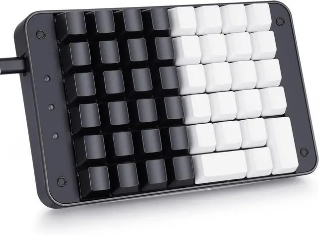 Main image of Koolertron One Handed Mechanical Gaming Keyboard with 32 Macro Keys, 46-Key Fully Programmable Mini Keypad, Mini USB Macro Keyboard for PC Gamers