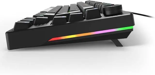 Alt view image 4 of 5 - Sharkoon Skiller SGK25 RGB Gaming Keyboard, 75% Layout, Hot Swap, Huano RED Lubricated Switches, Black