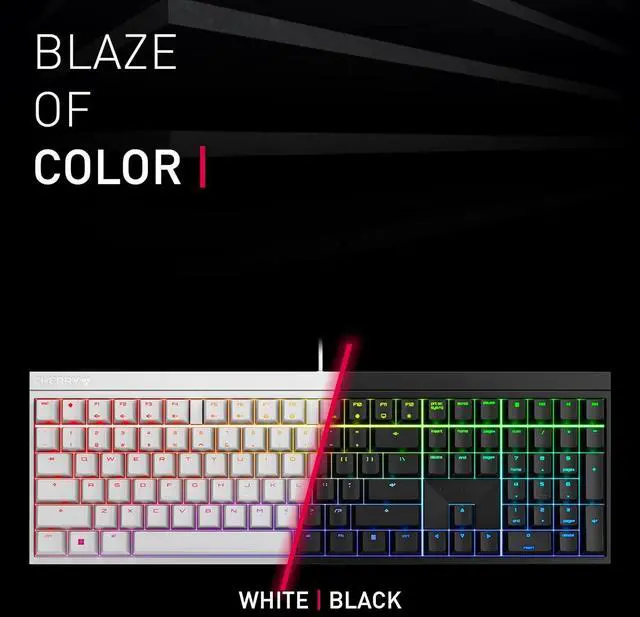 Alt view image 6 of 6 - CHERRY MX 2.0S, Mechanical Gaming Keyboard with RGB Lighting, German Layout (QWERTZ), Wired, Designed in Germany, MX2A Switches Red, White