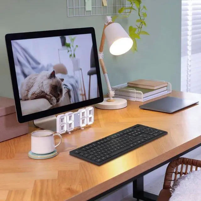 Alt view image 5 of 5 - Hama WK-200 Wireless Keyboard, Wireless Keyboard, Battery, 8 Media Keys, Black, QWERTZ DE