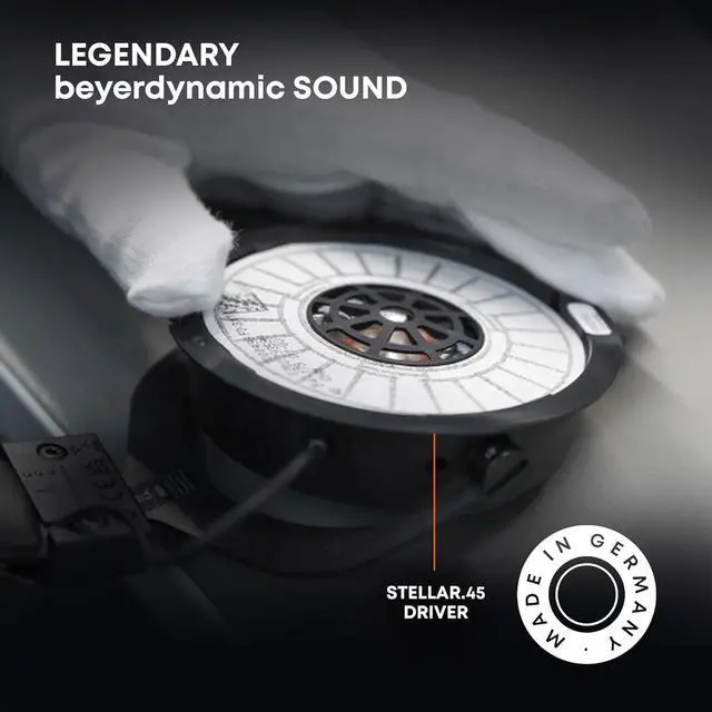 Alt view image 2 of 7 - beyerdynamic AVENTHO 300 Wireless Over-Ear Headphones with ANC, Dolby Atmos and Head Tracking (Black)