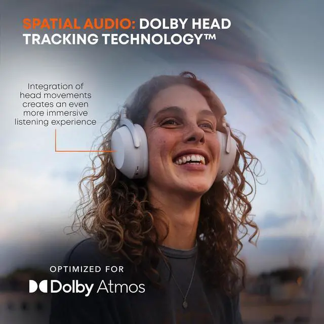 Alt view image 3 of 7 - beyerdynamic AVENTHO 300 Wireless Over-Ear Headphones with ANC, Dolby Atmos and Head Tracking (Black)