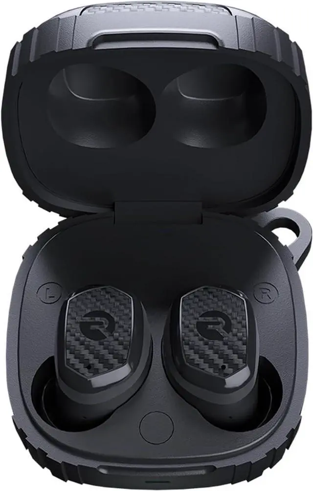 Main image of Raycon Impact Earbuds Military-Grade Impact Resistant, IP67 Bluetooth Earbuds with Stereo Sound, 90 Hours of Battery Life, Active Noise Cancellation (Black)