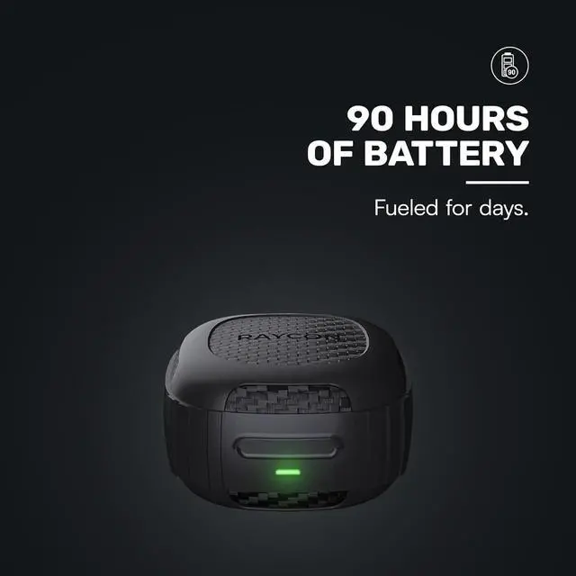 Alt view image 4 of 7 - Raycon Impact Earbuds Military-Grade Impact Resistant, IP67 Bluetooth Earbuds with Stereo Sound, 90 Hours of Battery Life, Active Noise Cancellation (Black)