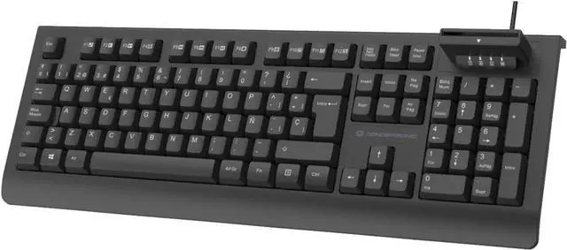 Alt view image 3 of 4 - KAYNE01ES USB Keyboard with Smart ID Card Reader, Spanish Layout